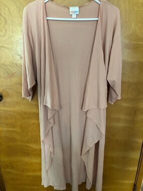 LuLaRoe Blush/Taupe Lightweight Cardigan